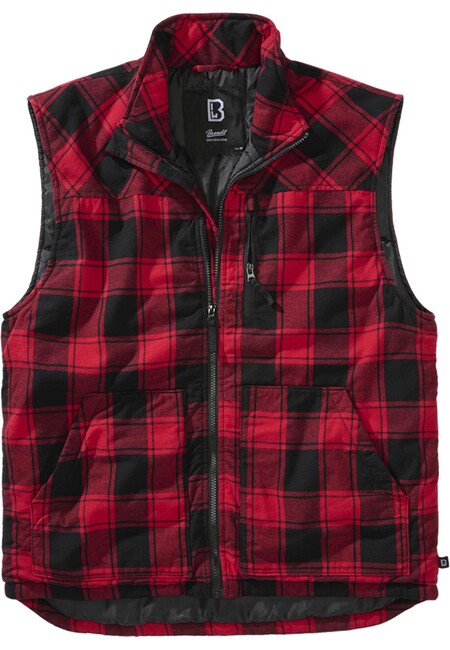 Brandit Lumber Vest red/black - L
