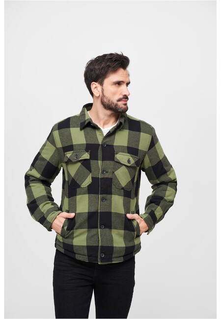 Brandit Lumberjacket black/olive - 6XL