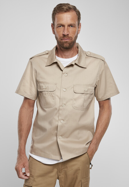Brandit Short Sleeves US Shirt beige - XXL