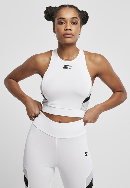 Ladies Starter Sports Cropped Top white/black - XL
