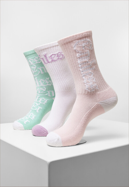 Mr. Tee Endless Socks 3-pack white/lightrose/mint - 47–50