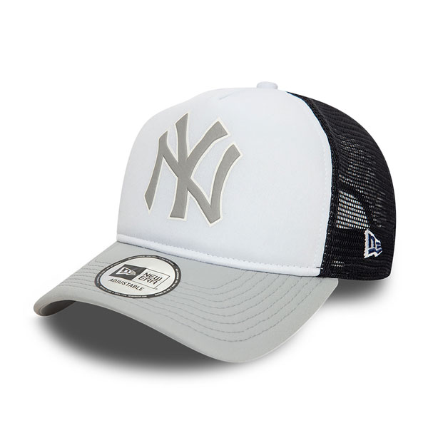 šiltovka New Era 940 New York Yankees MLB Logo Grey A-Frame Trucker Cap - UNI
