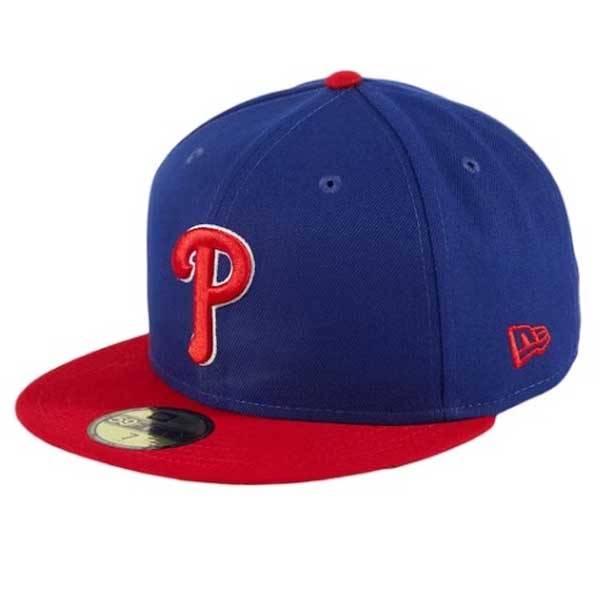 New Era Authentic Philadelphia Phillies Home Alternate Cap Red Blue - 7 3/8