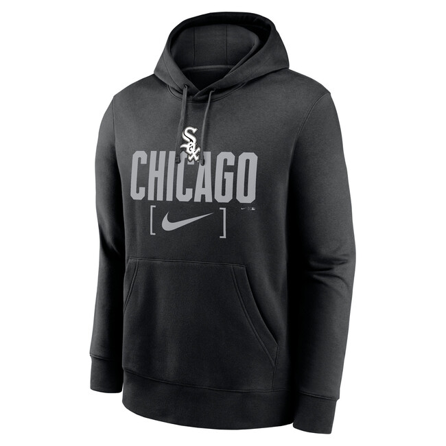 Nike Sweatshirt Men\'s MLB Club Slack Fleece Hood Chicago White Sox black - M