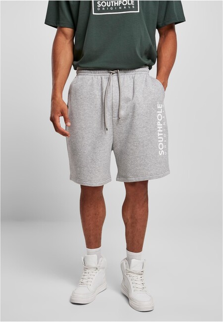 Southpole Basic Sweat Shorts heathergrey - XL