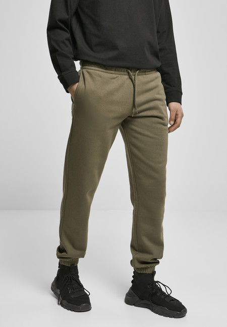 Urban Classics Basic Sweatpants 2.0 dark olive - XS