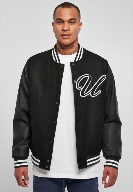 Urban Classics Big U College Jacket black - L
