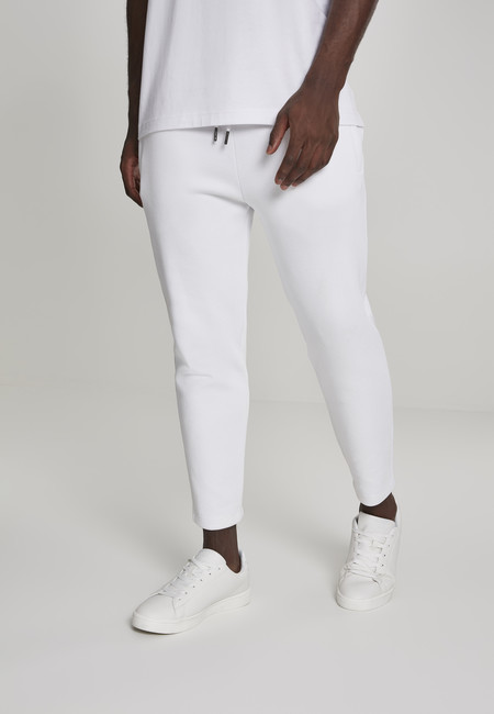 Urban Classics Cropped Heavy Pique Pants white - XXL