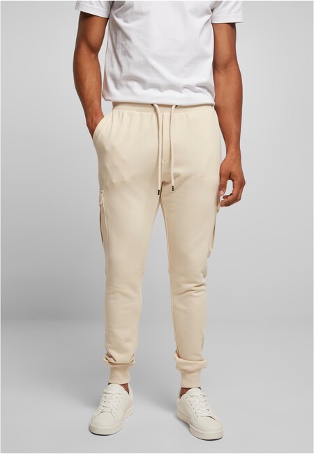 Urban Classics Fitted Cargo Sweatpants softseagrass - 5XL