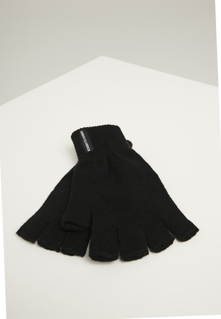 Urban Classics Half Finger Gloves 2-Pack black - S/M
