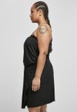 Urban Classics Ladies Viscose Short Bandeau Dress black