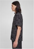 Urban Classics Viscose AOP Resort Shirt blackflower