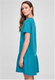 Urban Classics Ladies Valance Tee Dress watergreen
