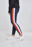 Urban Classics Ladies Side Stripe Leggings nvy/red/wht