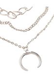 Urban Classics Open Ring Layering Necklace silver