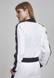 Urban Classics Ladies Button Up Track Jacket wht/blk/wht