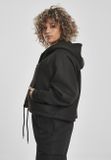 Urban Classics Ladies Oversized Short Raglan Zip Hoody black