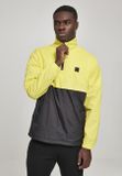 Urban Classics Stand Up Collar Pull Over Jacket brightyellow/blk