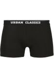 Urban Classics Men Boxer Shorts Double Pack black/charcoal