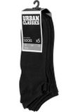 Urban Classics No Show Socks 5-Pack black