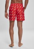Mr. Tee Coca Cola Logo AOP Swimshorts red