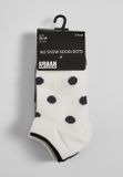 Urban Classics No Show Socks Dots 5-Pack white/black