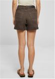 Urban Classics Ladies Colored Strech Denim Shorts brown