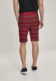 Urban Classics Checker Shorts red/blk