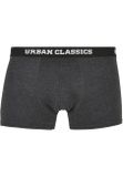 Urban Classics Organic Boxer Shorts 3-Pack pinstripe aop+charcoal+jasper