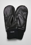 Urban Classics Sherpa Imitation Leather Gloves black