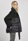 Urban Classics Ladies Sherpa Mix Puffer Jacket black