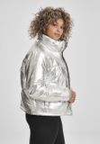Urban Classics Ladies Metalic Puffer Jacket silver
