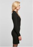 Urban Classics Ladies Crossed Rib Knit Dress black