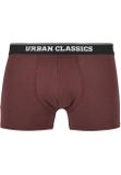 Urban Classics Organic Boxer Shorts 3-Pack mini stripe aop+white+cherry