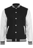 Urban Classics Oldschool College Jacket blk/wht