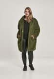 Urban Classics Ladies Oversized Sherpa Coat olive