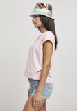 Urban Classics Ladies Color Melange Extended Shoulder Tee pink melange