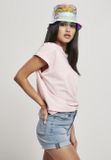Urban Classics Ladies Color Melange Extended Shoulder Tee pink melange
