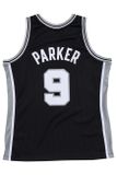 Mitchell &amp; Ness San Antonio Spurs #9 Tony Parker Swingman Jersey black/black