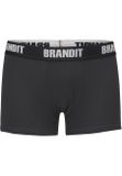 Brandit Boxershorts Logo 2er Pack darkcamo/blk