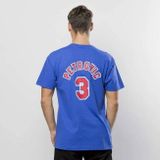 T-shirt Mitchell &amp; Ness New Jersey Nets # 3 Drazen Petrovic Name &amp; Number Tee royal