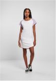 Urban Classics Ladies Contrast Raglan Tee Dress white/lilac