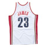 Mitchell &amp; Ness Cleveland Cavaliers #23 LeBron James Swingman Jersey white/red