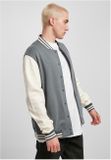 Starter College Fleece Jacket heavymetal/palewhite