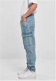 Southpole Denim With Cargo Pockets retro l.blue destroyed washed