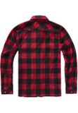 Brandit Jeff Fleece Shirt Long Sleeve red/black