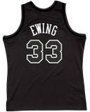 Mitchell &amp; Ness New York Knicks #33 Patrcik Ewing White Logo Swingman Jersey black