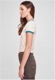Urban Classics Ladies Stretch Jersey Cropped Tee softseagrass/watergreen
