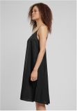 Urban Classics Ladies Viscose Satin Slip Dress black