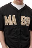 Mass Denim Club Mesh Baseball Shirt black
